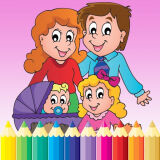 Счастливая Семья: Книжка Раскраска